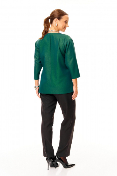 Брюки, туника T&N 7707 изумруд-черный - фото 5