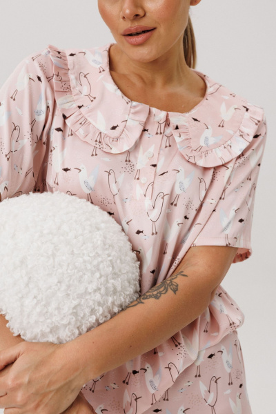 Джемпер, шорты Anelli 1749 клубничный_маршмеллоу - фото 7