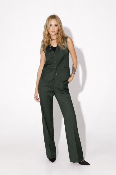 Брюки, жакет, жилет PiRS 4956 хаки - фото 2