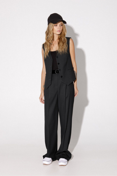 Брюки, жакет, жилет PiRS 5000 черный - фото 8