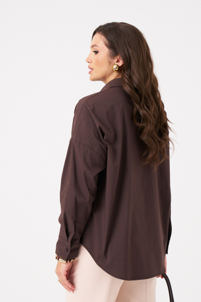Блуза Панда 114040 коричневый - фото 5