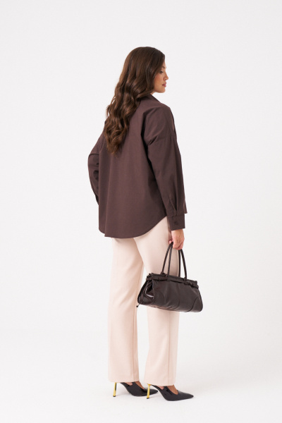 Блуза Панда 114040 коричневый - фото 6