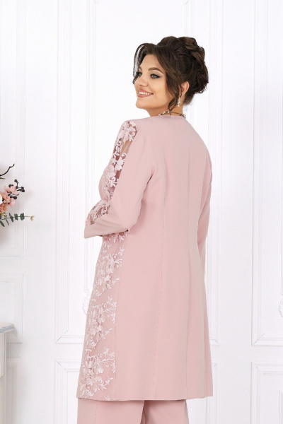 Блуза, брюки, кардиган Ninele 6071 розовый - фото 4