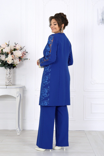 Блуза, брюки, кардиган Ninele 6071 василек - фото 13