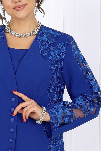 Блуза, брюки, кардиган Ninele 6071 василек - фото 9