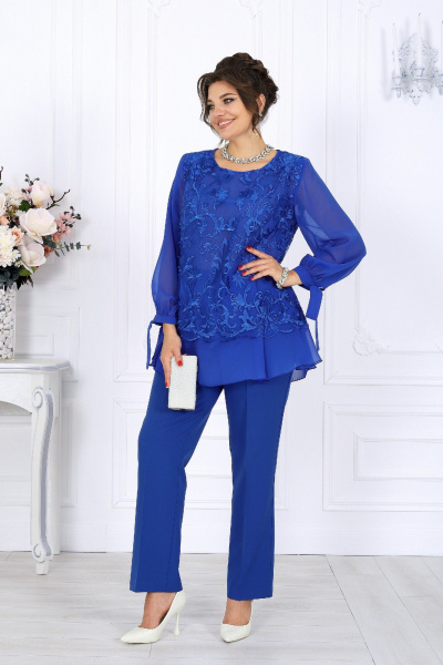 Блуза, брюки Ninele 6080 василек - фото 2
