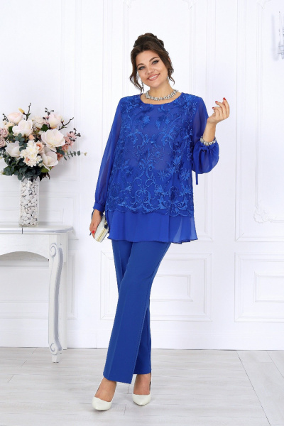 Блуза, брюки Ninele 6080 василек - фото 1