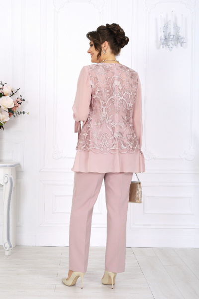 Блуза, брюки Ninele 6080 пудра - фото 9