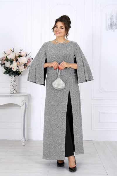 Брюки, туника Ninele 6084 серебро - фото 10