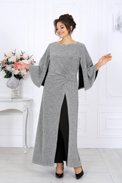 Брюки, туника Ninele 6084 серебро - фото 9