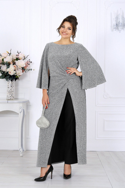 Брюки, туника Ninele 6084 серебро - фото 6