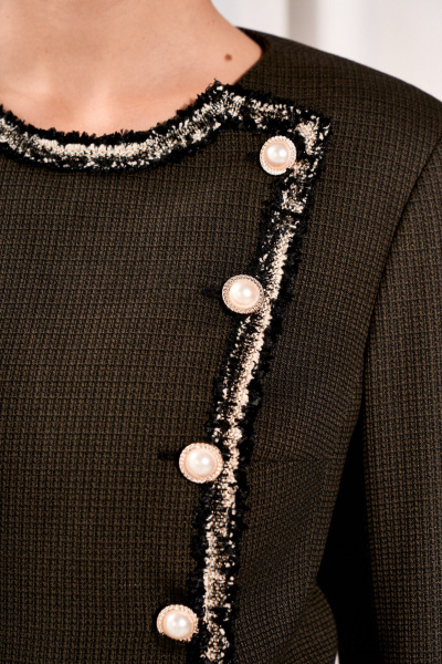 Жакет, юбка Lissana 5039 хаки-черный - фото 6