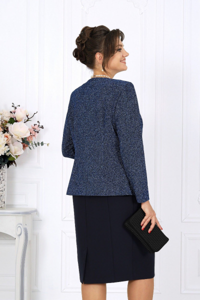 Жакет, платье Ninele 6085 синий - фото 11