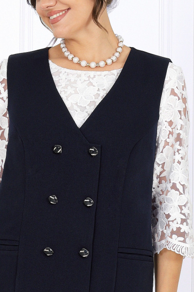 Сарафан Ninele 7443 синий - фото 5