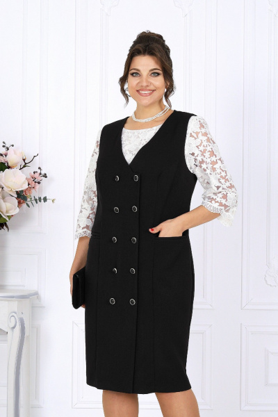 Сарафан Ninele 7443 черный - фото 6