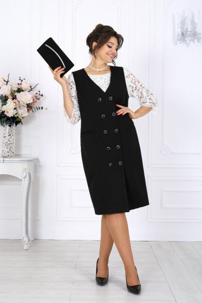 Сарафан Ninele 7443 черный - фото 5