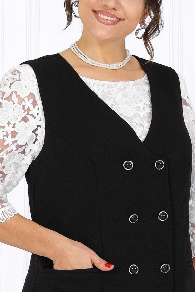 Сарафан Ninele 7443 черный - фото 3