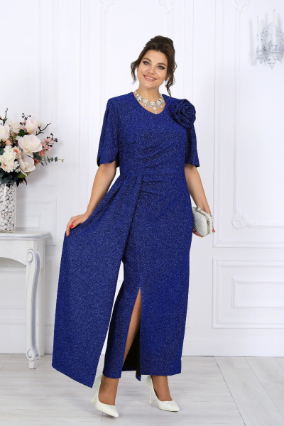 Платье Ninele 7509 василек - фото 7