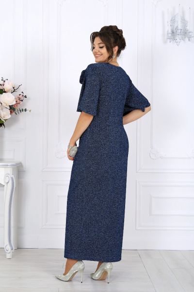 Платье Ninele 7509 синий - фото 8