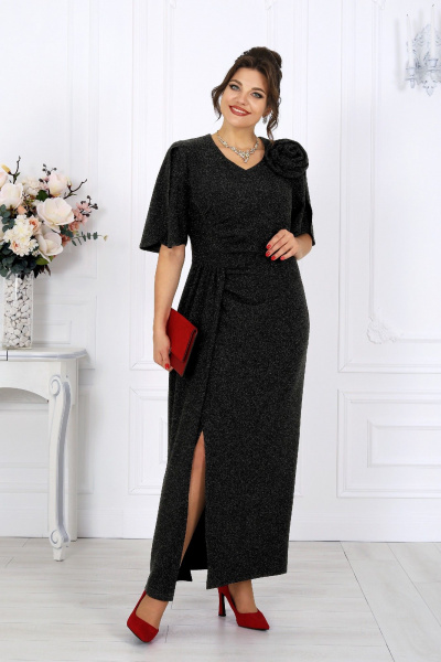 Платье Ninele 7509 черный - фото 7