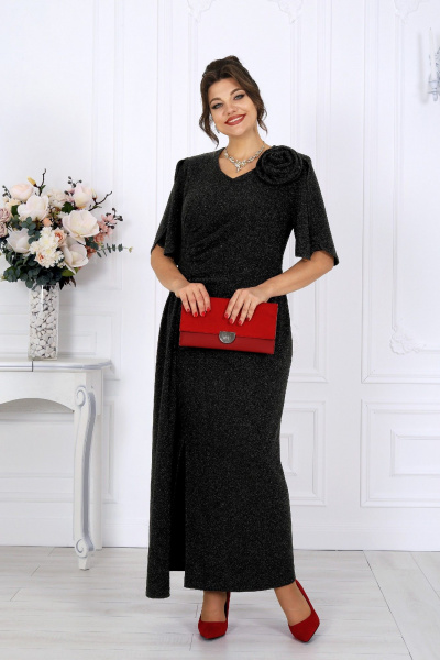 Платье Ninele 7509 черный - фото 5