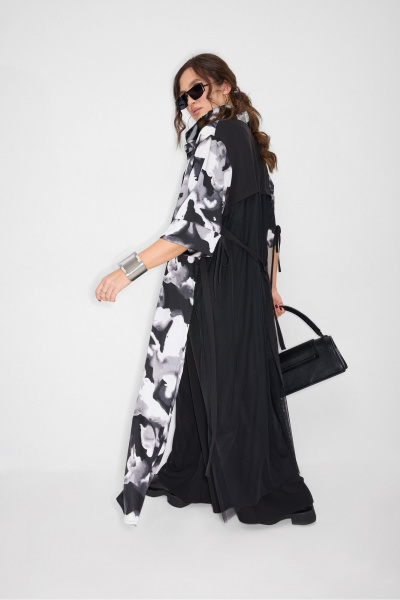 Комбинезон, накидка ElPaiz 1293 черный_с_белым - фото 6