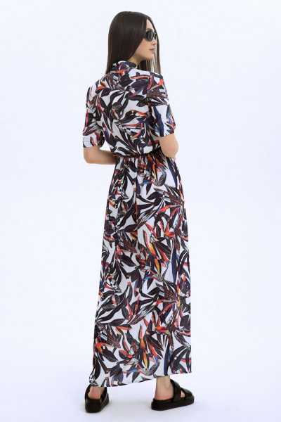 Платье LaVeLa L1982 принт_листики - фото 2