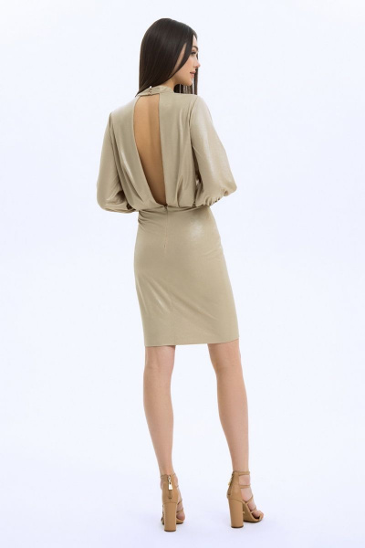 Платье LaVeLa L10200 бежевый - фото 2
