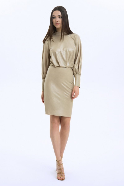 Платье LaVeLa L10200 бежевый - фото 1