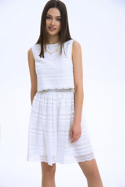 Юбка LaVeLa L20164 молочный - фото 1