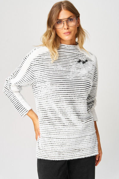 Брюки, джемпер Laikony L-693 черно-белый - фото 6