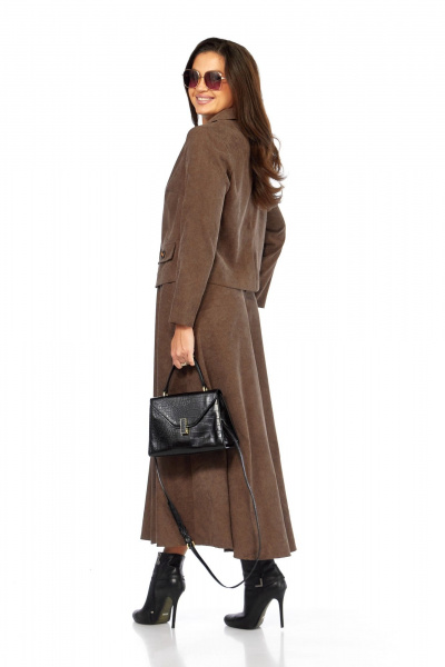 Жакет, юбка Taita plus 2531 капучино - фото 6