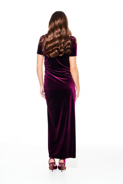 Платье ELLETTO 1109 баклажан - фото 8