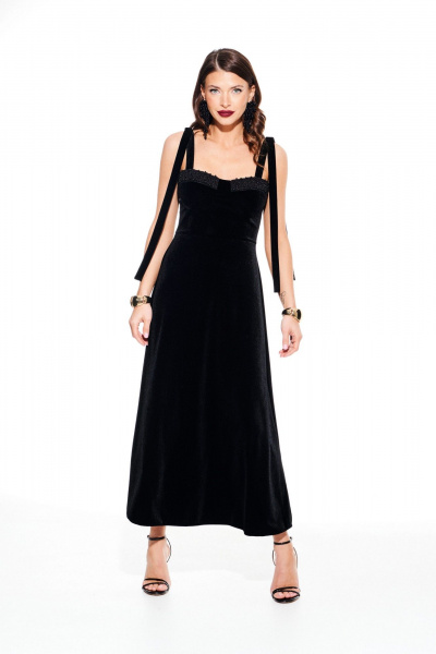 Платье ELLETTO 1110 черный - фото 4