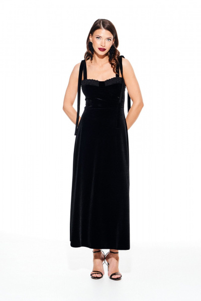 Платье ELLETTO 1110 черный - фото 2
