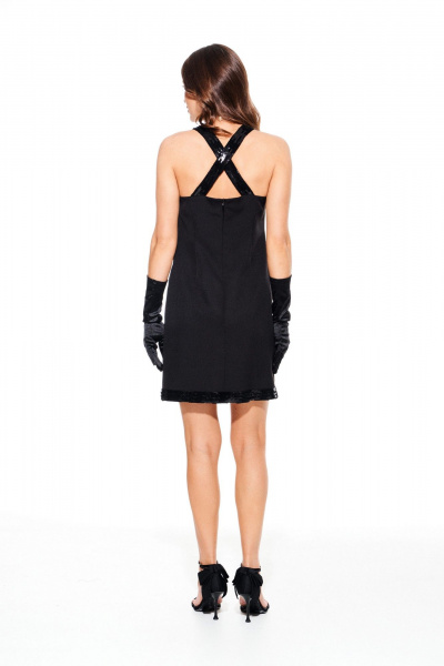 Платье ELLETTO 1111 черный - фото 7