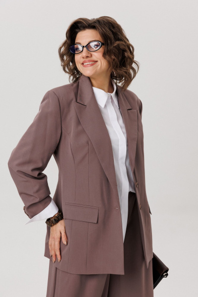 Брюки, жакет Anelli 1742 масала_чай - фото 9
