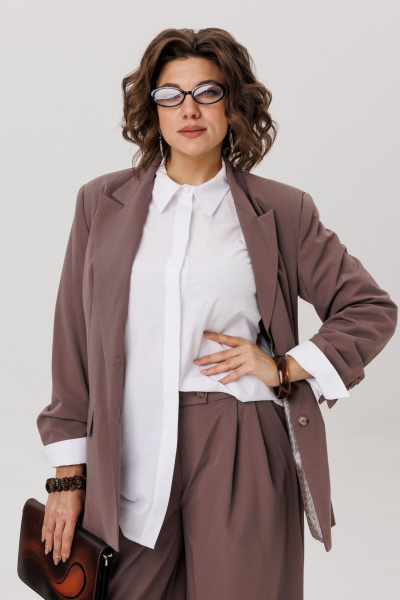 Брюки, жакет Anelli 1742 масала_чай - фото 6