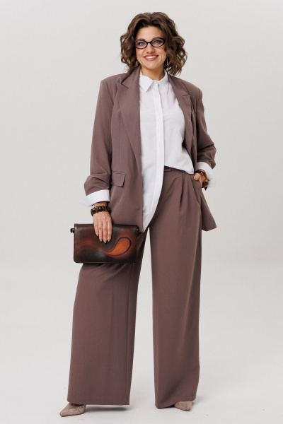 Брюки, жакет Anelli 1742 масала_чай - фото 1