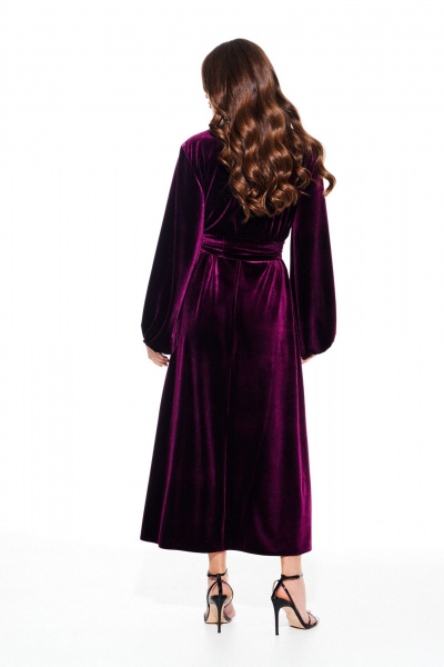 Платье ELLETTO 1116 баклажан - фото 9