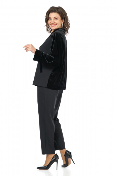 Брюки, жакет Alani Collection 2466 черный - фото 12