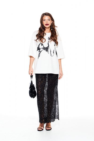 Юбка ELLETTO 2373 черный - фото 1