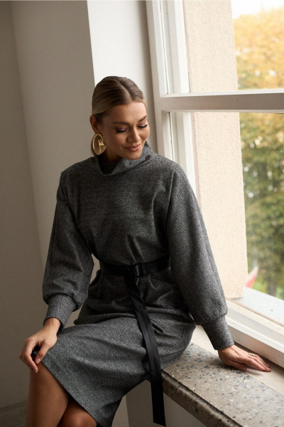 Платье AMUARt 1092 серый - фото 8