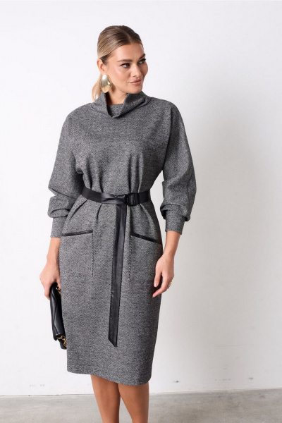 Платье AMUARt 1092 серый - фото 2