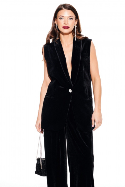 Жилет ELLETTO 3921 черный - фото 1