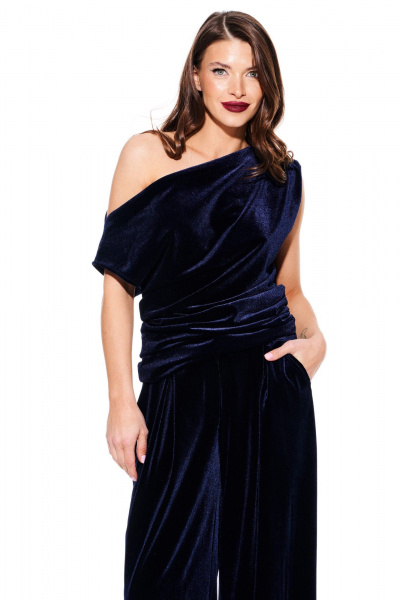 Блуза ELLETTO LIFE 3923 синий - фото 1