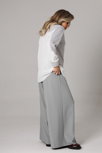 Блуза, брюки Anastasia 1242-2 французский_серый - фото 10