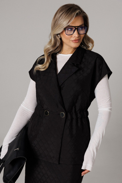 Жилет, юбка Anastasia 1305 черный - фото 7