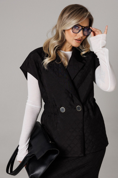 Жилет, юбка Anastasia 1305 черный - фото 6