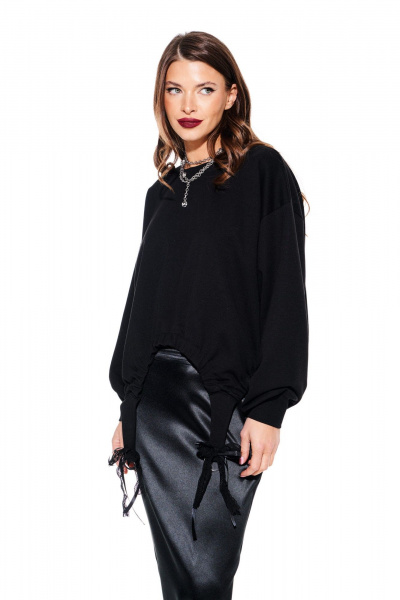 Свитшот ELLETTO 3929 черный - фото 4